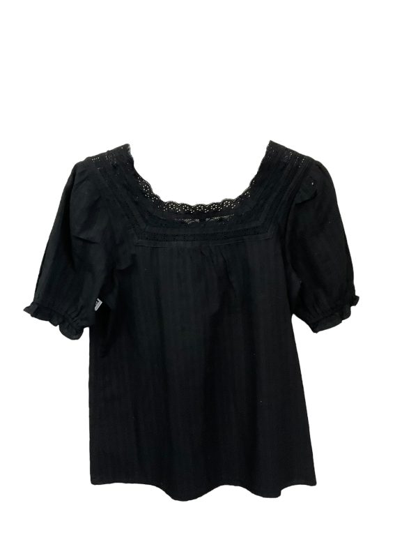 Top Short Sleeve By Talbots In Black, Size: S Sale