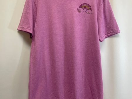 Top Short Sleeve By Gildan In Purple, Size: M Discount