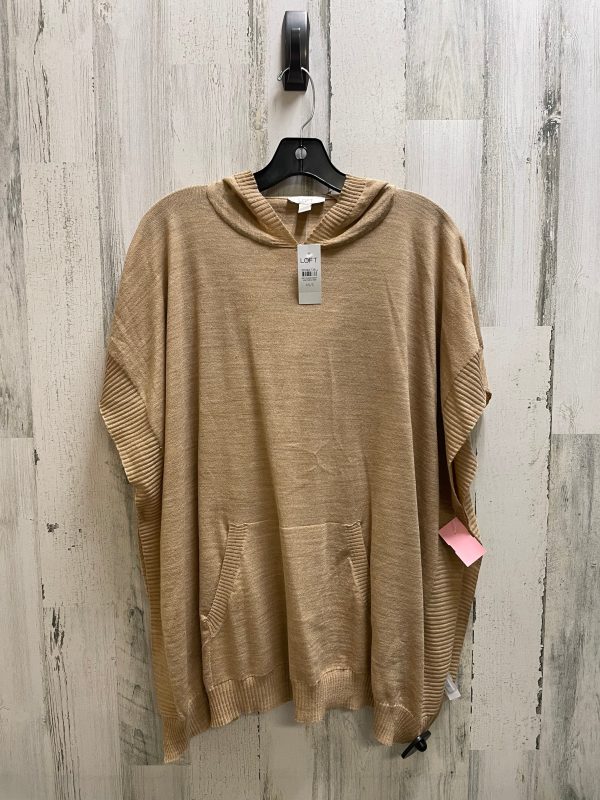 Top Short Sleeve By Loft In Brown, Size: Xs For Sale