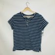 Top Short Sleeve By Madewell In Striped Pattern, Size: Xs Supply