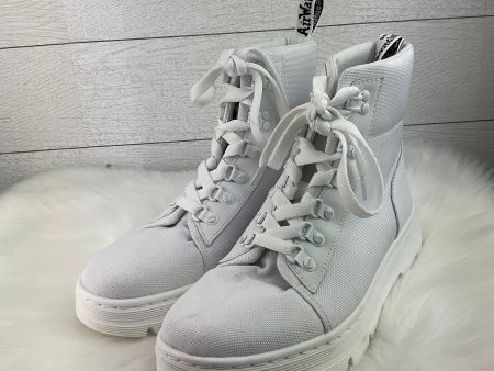 Boots Combat By Dr Martens In White, Size: 9 Online Hot Sale