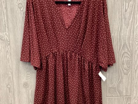 Top Short Sleeve By Clothes Mentor In Polkadot Pattern, Size: M For Cheap