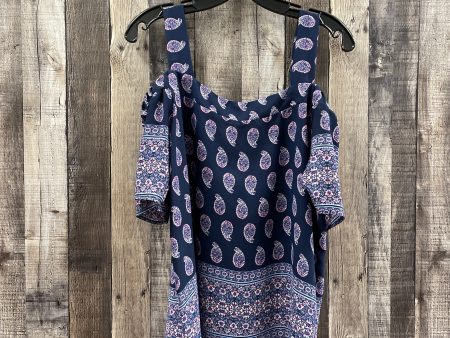 Top Short Sleeve By Renee C In Navy, Size: L Online