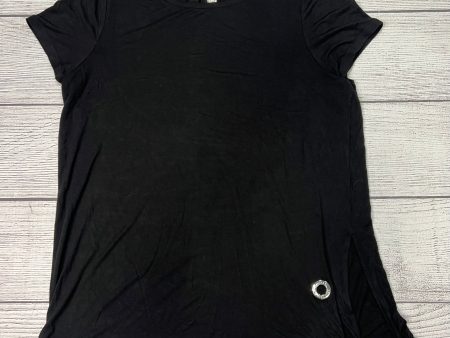 Top Short Sleeve By Michael By Michael Kors In Black, Size: L Online Sale