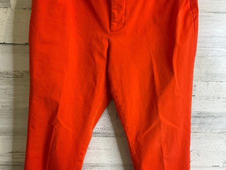 Pants Cropped By Stylus In Orange, Size: 14 Online Sale