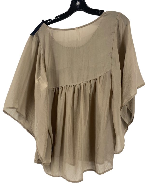 Top Short Sleeve By Xhilaration In Tan, Size: L Online Sale