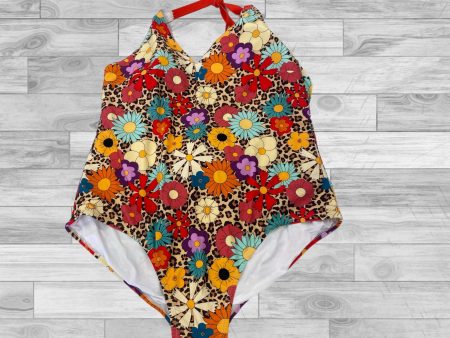 Swimsuit By Clothes Mentor In Floral Print, Size: 3x Online now