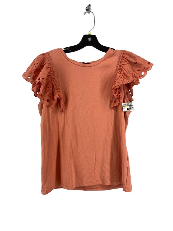 Top Short Sleeve By Clothes Mentor In Coral, Size: M Online