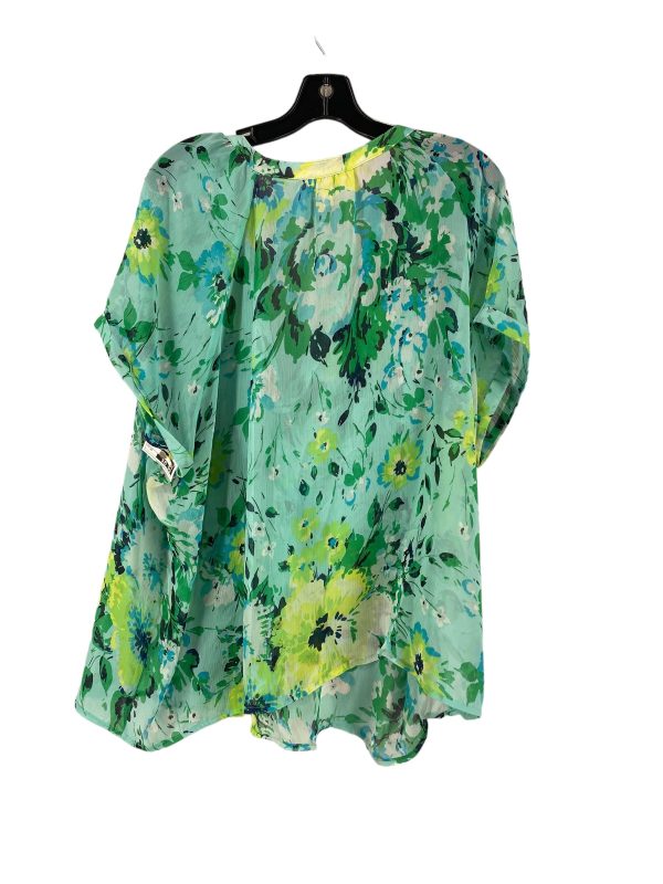 Top Short Sleeve By St Johns Bay In Green, Size: 3x For Discount