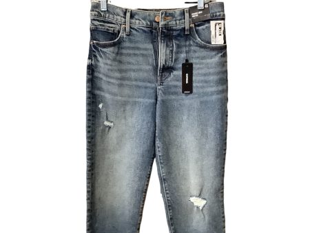 Jeans Cropped By Express In Blue Denim, Size: 4 For Cheap