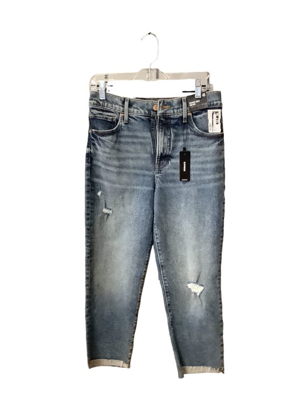 Jeans Cropped By Express In Blue Denim, Size: 4 For Cheap