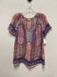 Top Short Sleeve By Lucky Brand In Pink & Purple, Size: S Cheap