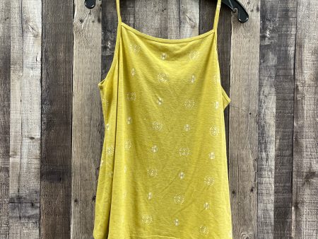 Top Sleeveless By Sonoma In Gold, Size: L Hot on Sale