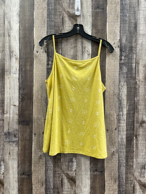 Top Sleeveless By Sonoma In Gold, Size: L Hot on Sale