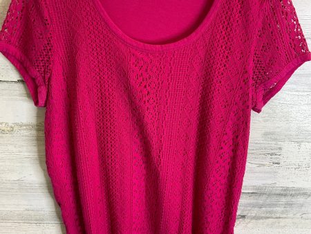 Top Short Sleeve By Nine West Apparel In Pink, Size: Xl Online