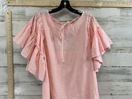 Top Short Sleeve By Umgee In Peach, Size: S Hot on Sale