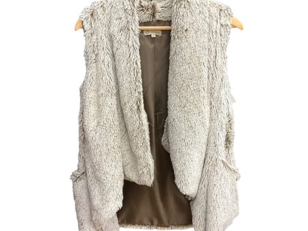 Vest Faux Fur & Sherpa By Democracy In Brown, Size: M Online Hot Sale