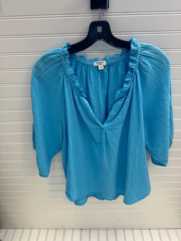 Top Short Sleeve By Dylan In Blue, Size: M Online Hot Sale