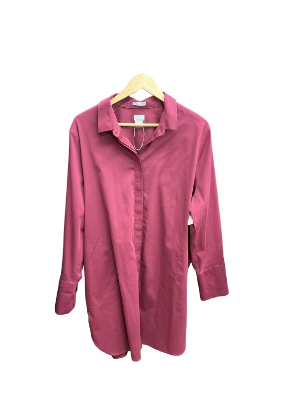 Tunic Long Sleeve By Chicos In Purple, Size: 2x Online