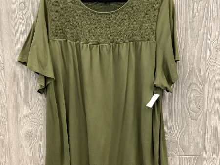 Top Short Sleeve By Old Navy In Green, Size: Xxl Cheap