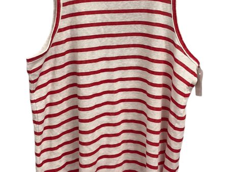 Top Sleeveless By Loft In Striped Pattern, Size: M For Sale