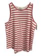 Top Sleeveless By Loft In Striped Pattern, Size: M For Sale