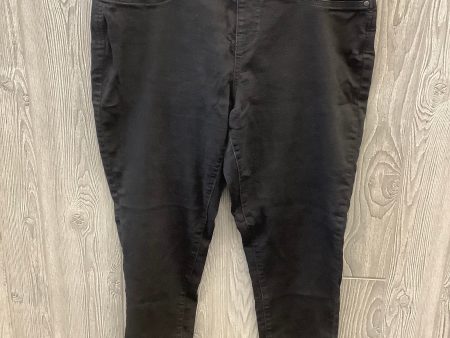 Jeans Straight By Falls Creek In Black, Size: 16 on Sale