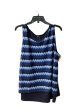 Top Sleeveless By Diane Gilman In Blue, Size: 2x on Sale