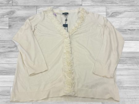 Cardigan By Talbots In Cream, Size: 2x Supply