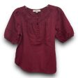 Top Short Sleeve By Loft In Purple, Size: Xs Hot on Sale