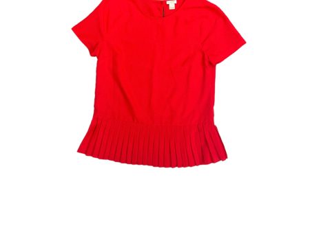 Top Short Sleeve By J. Crew In Red, Size: Xs Online Sale