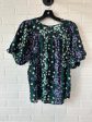 Top Short Sleeve By Loft In Black & Green, Size: S on Sale