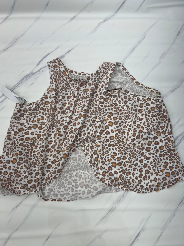 Top Sleeveless Designer By Dolan Left Coast In Animal Print, Size: 3x For Discount