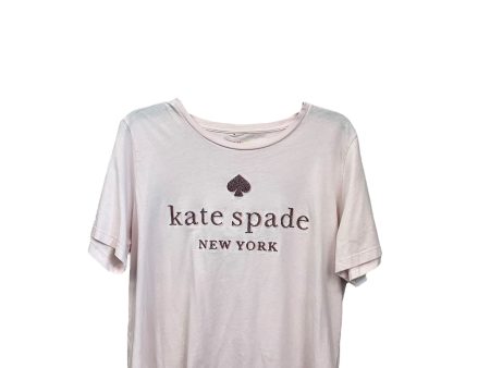 Top Short Sleeve By Kate Spade In Blush, Size: Xl Online now