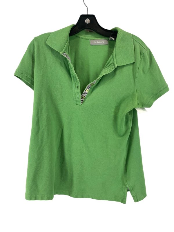 Top Short Sleeve By Liz Claiborne In Green, Size: M Online now