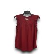 Top Sleeveless By Loft In Red, Size: S Discount