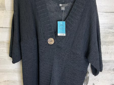 Sweater Cardigan By Carole Little In Black, Size: 2x Fashion