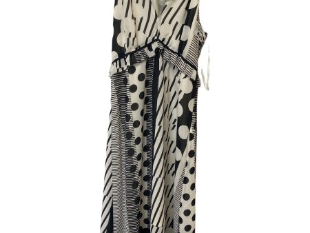 Black & Cream Dress Casual Maxi Maeve, Size 0 on Sale