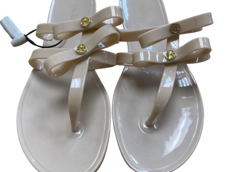 Cream Sandals Flip Flops Lilly Pulitzer, Size 9 For Cheap