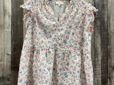 Top Short Sleeve By Umgee In Floral Print, Size: M Hot on Sale