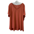 Top Short Sleeve By Pure Jill In Rust, Size: 3x For Cheap