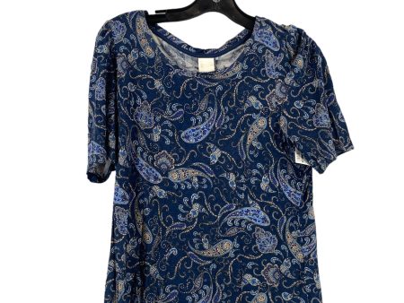 Paisley Print Top Short Sleeve H&m, Size S For Sale