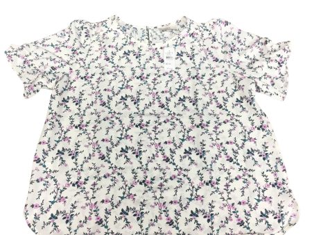 Top Short Sleeve By Loft In Floral Print, Size: L For Discount