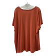 Top Short Sleeve By Pure Jill In Rust, Size: 3x For Cheap