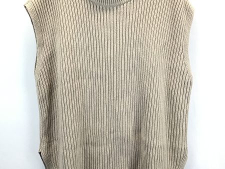 Vest Sweater By H&m In Tan, Size: M on Sale