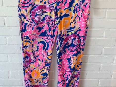 Pants Designer By Lilly Pulitzer In Blue & Pink, Size: 8 For Discount