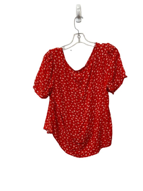 Red Top Short Sleeve Elodie, Size Xl Online Hot Sale