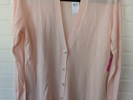 Sweater Cardigan By Loft In Pink, Size: M Fashion