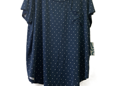 Top Short Sleeve By Market & Spruce In Navy, Size: 3x Sale