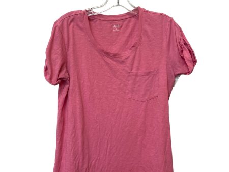 Pink Top Short Sleeve Ana, Size M Fashion